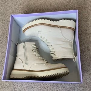 Madden Girl Canvas Combat Boots